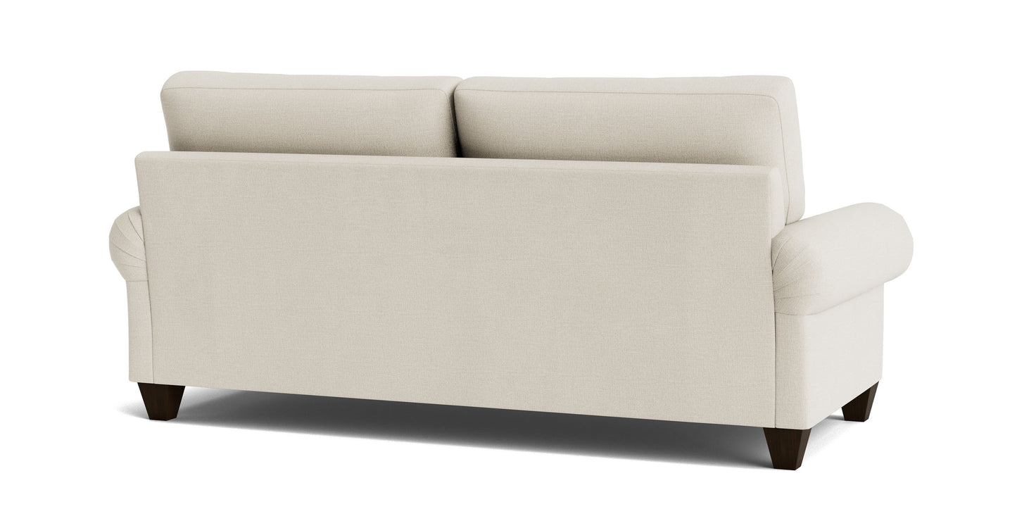 True Custom® Large Panel Arm Studio Sofa Bassett