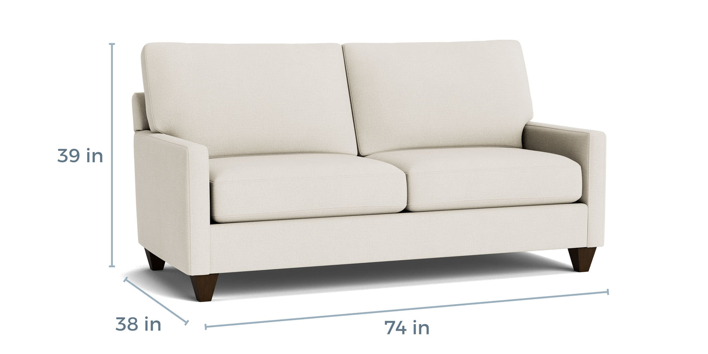 True Custom® Track Arm Studio Sofa Bassett