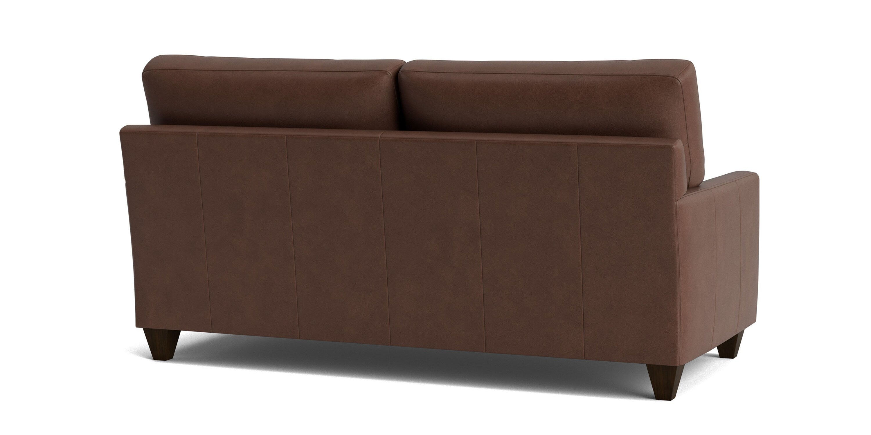True Custom® Leather Track Arm Studio Sofa Bassett
