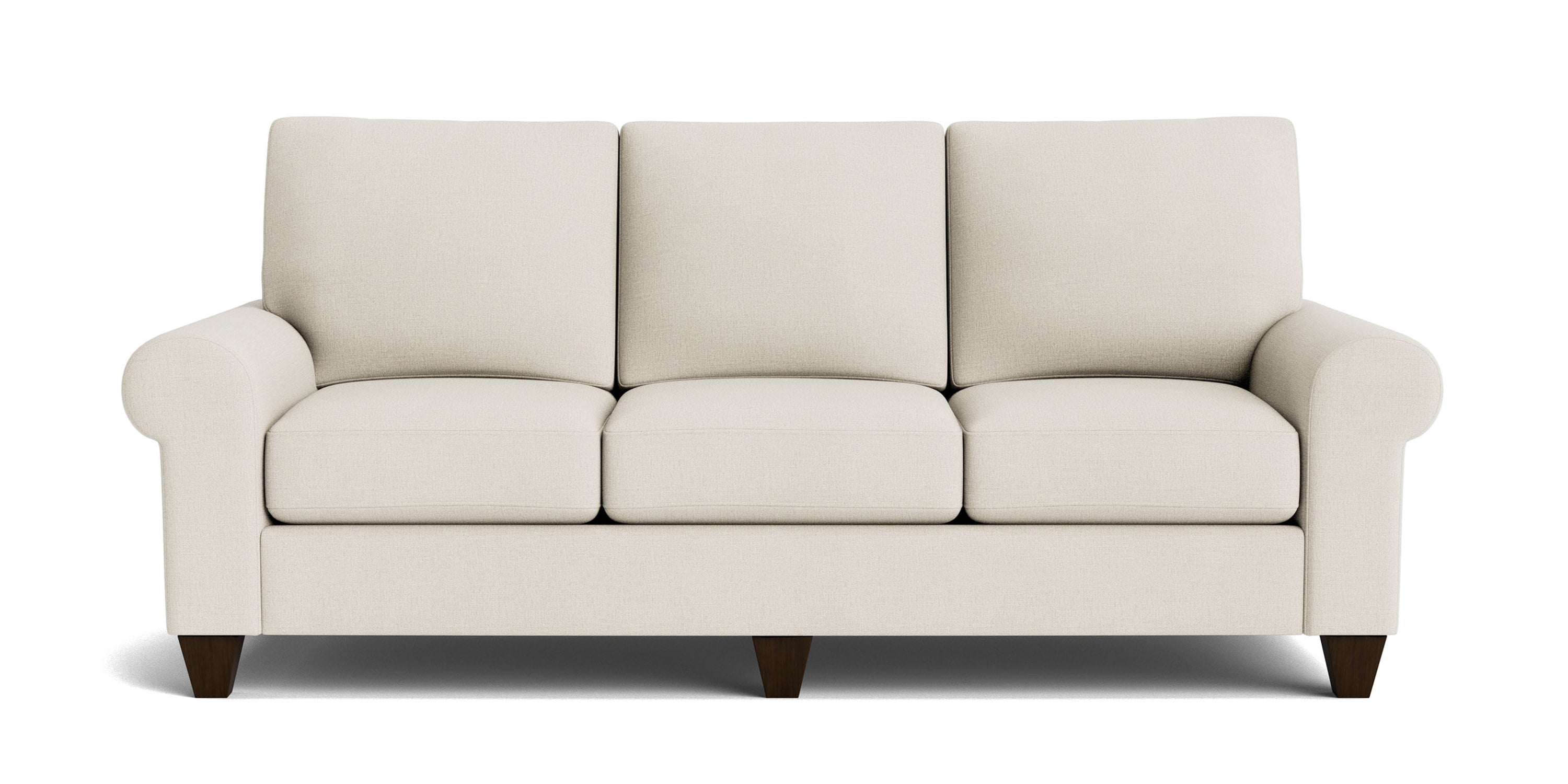True Custom® Large Roll Arm Sofa Bassett