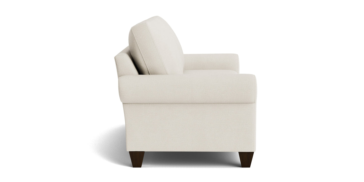 True Custom® Large Roll Arm Sofa Bassett
