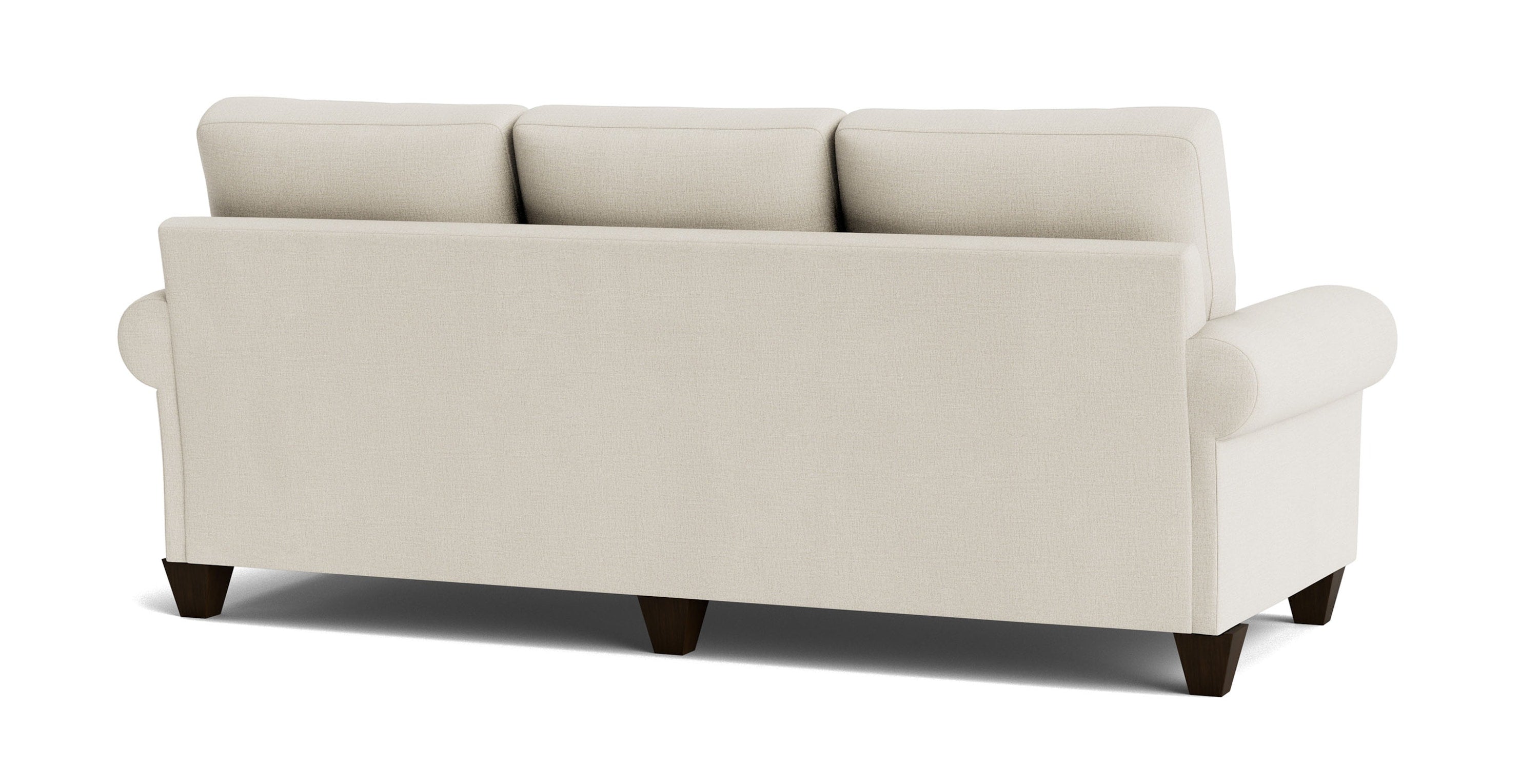True Custom® Large Roll Arm Sofa Bassett