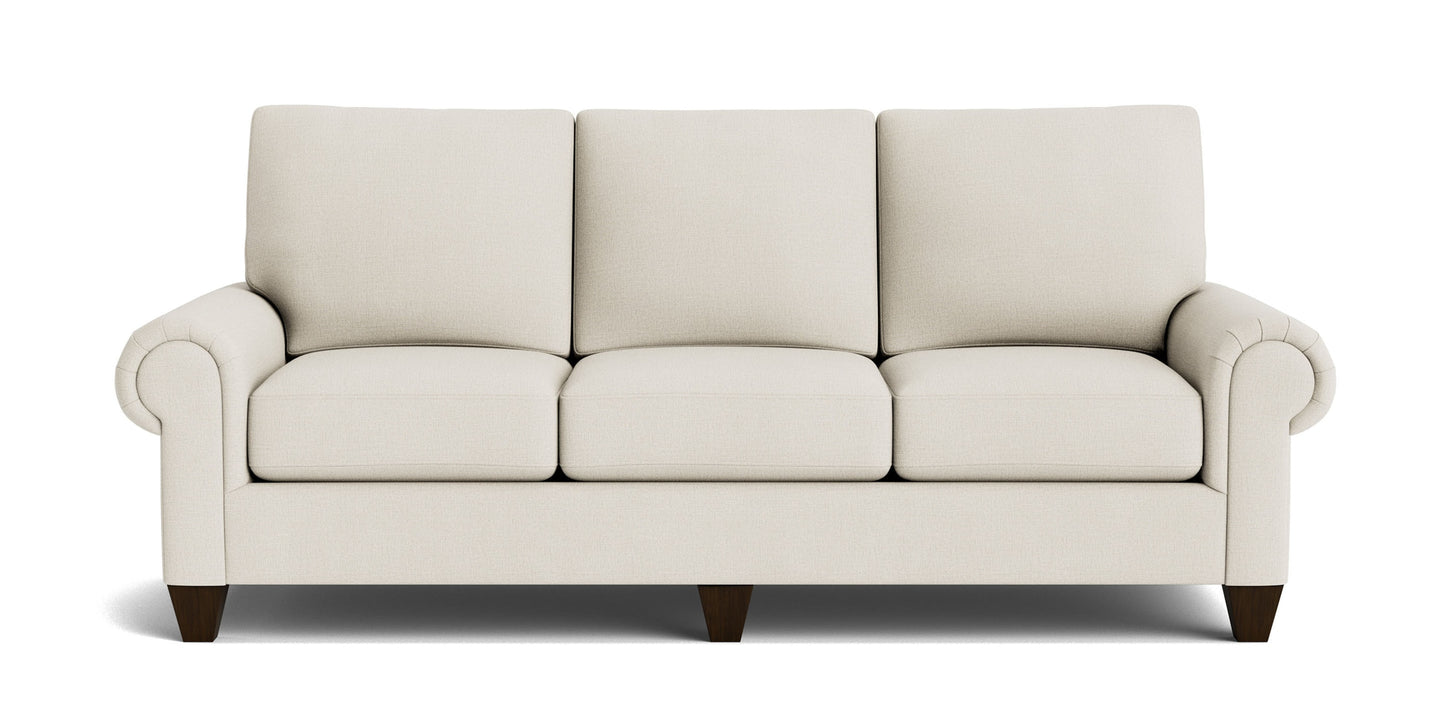 True Custom® Large Panel Arm Sofa Bassett