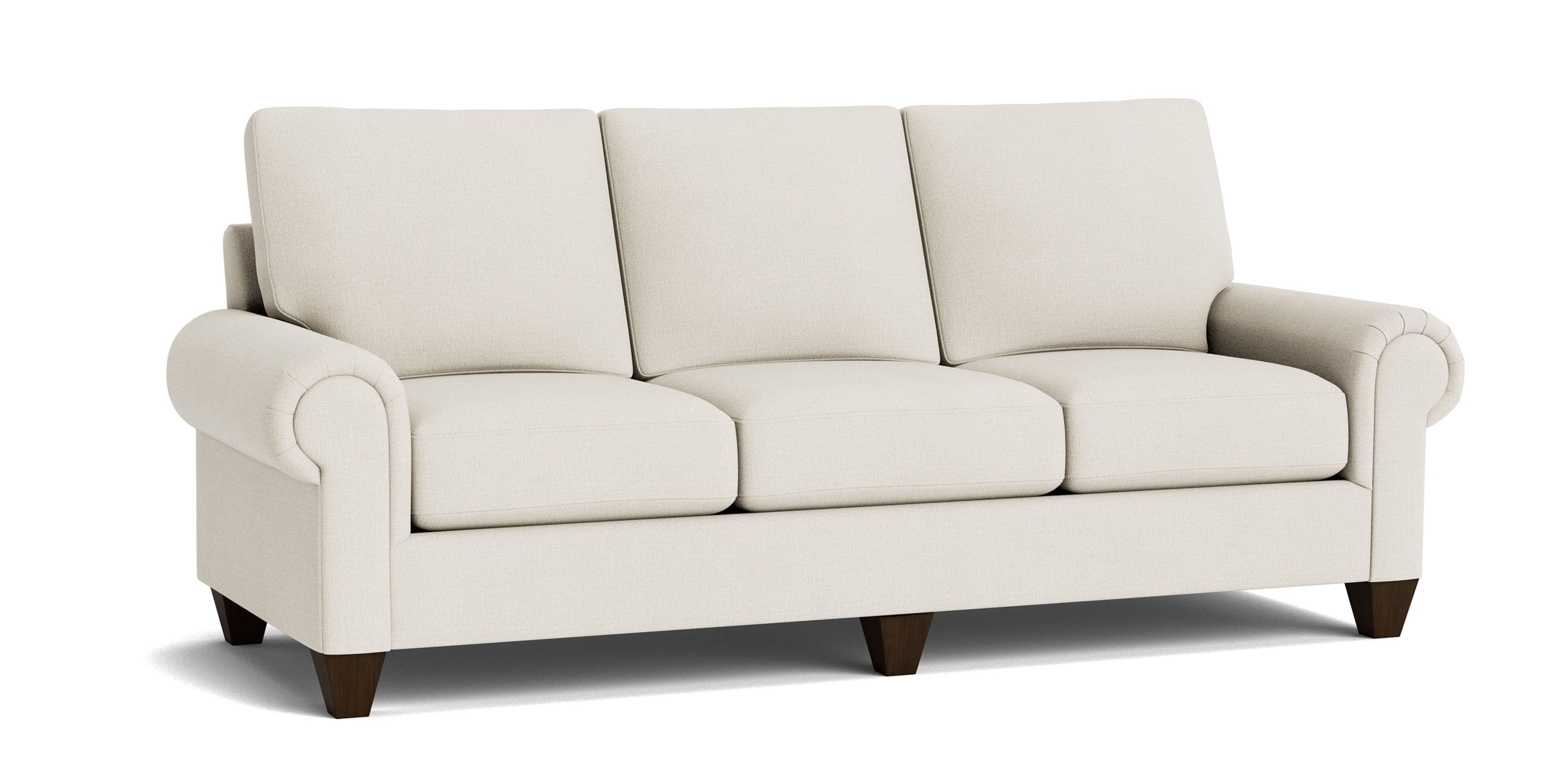 True Custom® Large Panel Arm Sofa Bassett