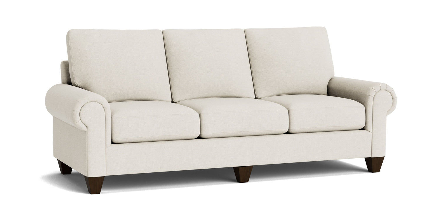 True Custom® Large Panel Arm Sofa Bassett