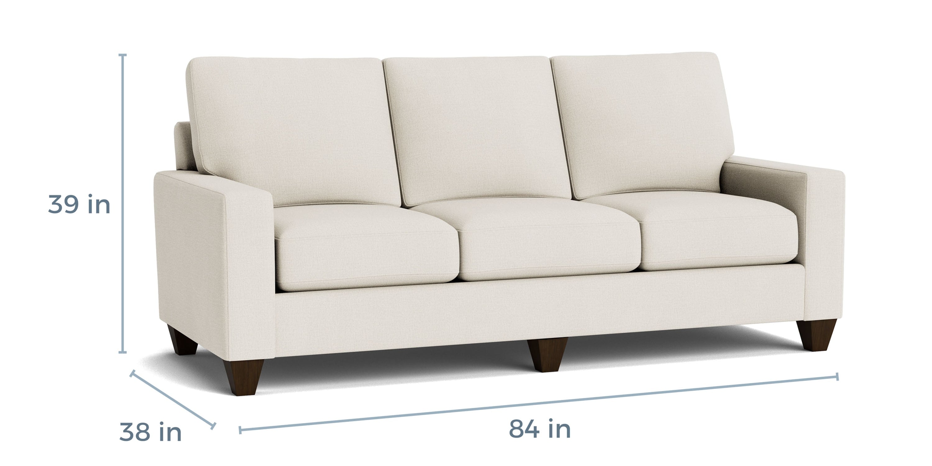 True Custom® Large Track Arm Sofa Bassett