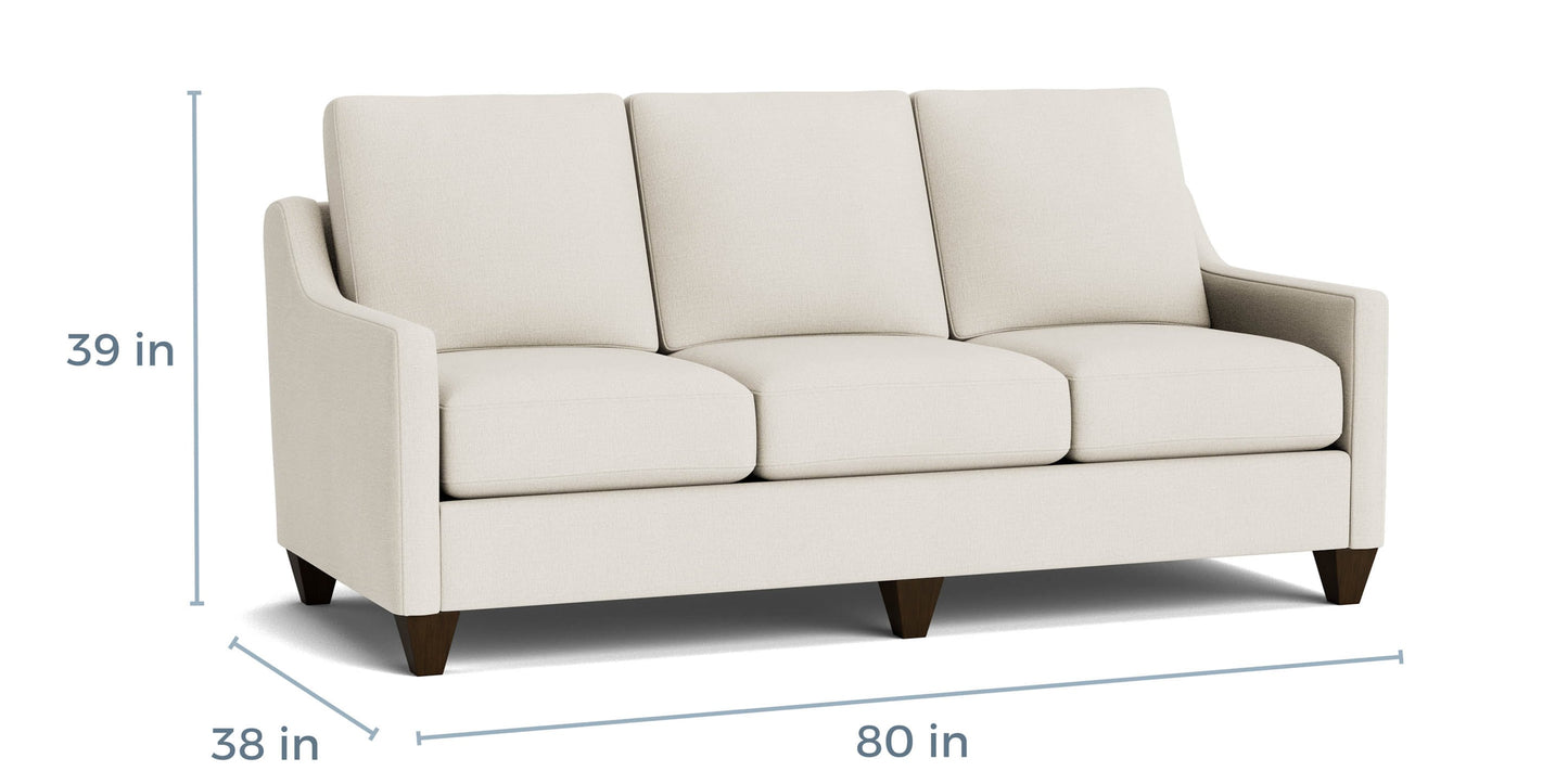 True Custom® Slope Arm Sofa Bassett