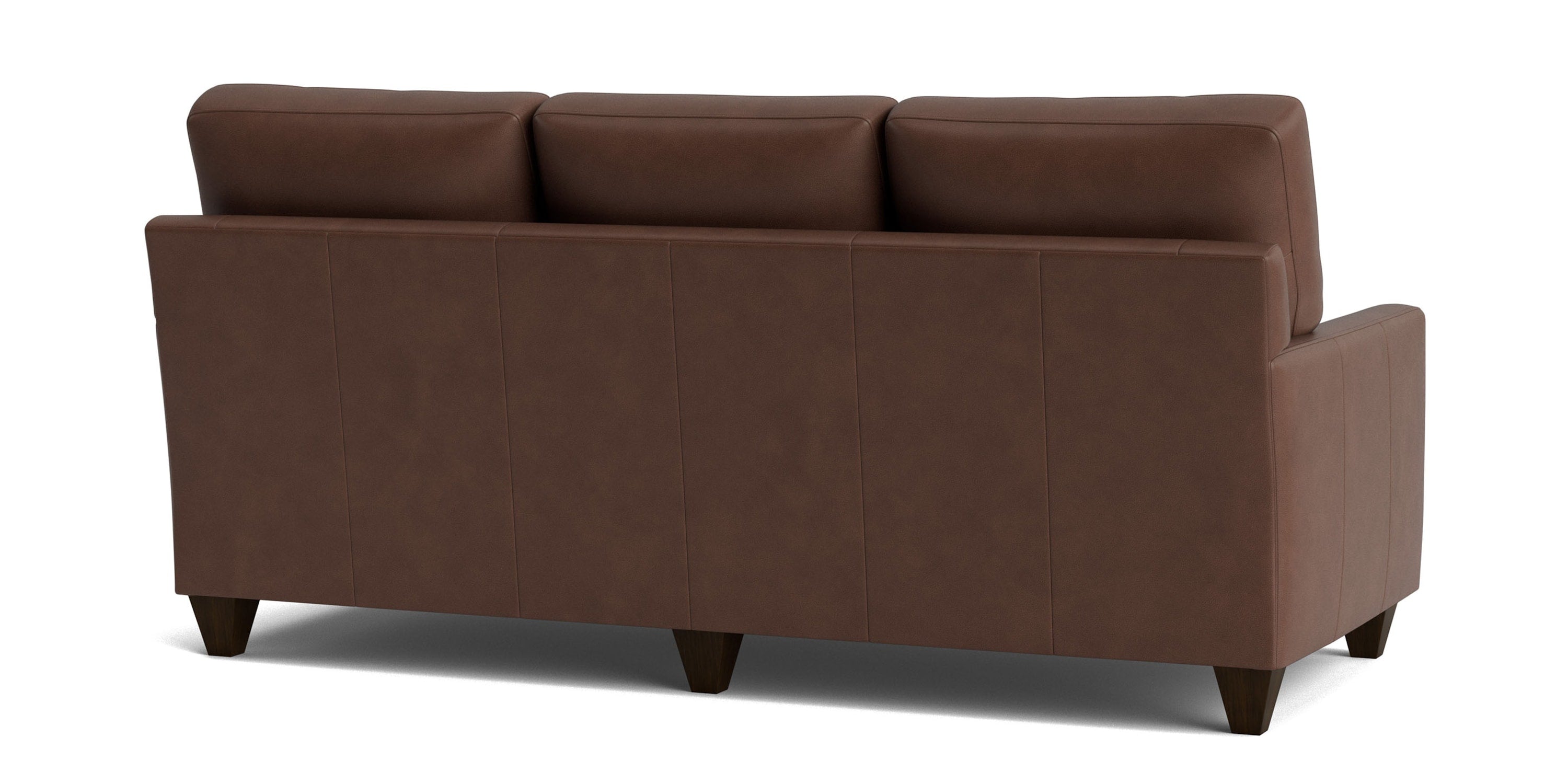 True Custom® Leather Track Arm Sofa Bassett