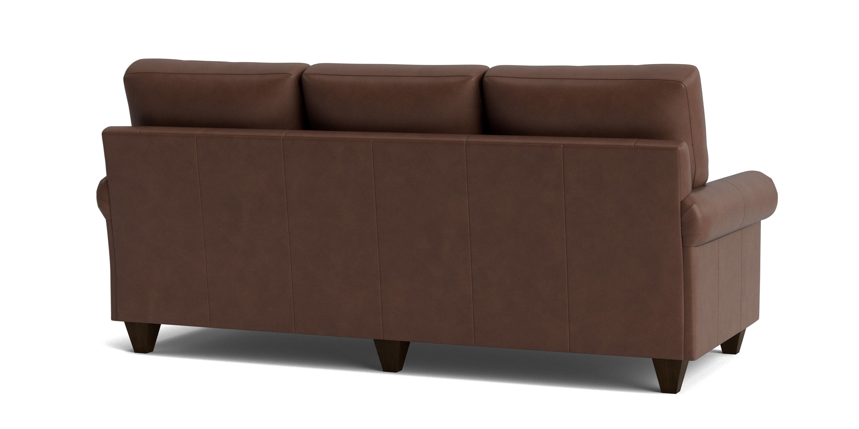 True Custom® Leather Panel Arm Sofa Bassett