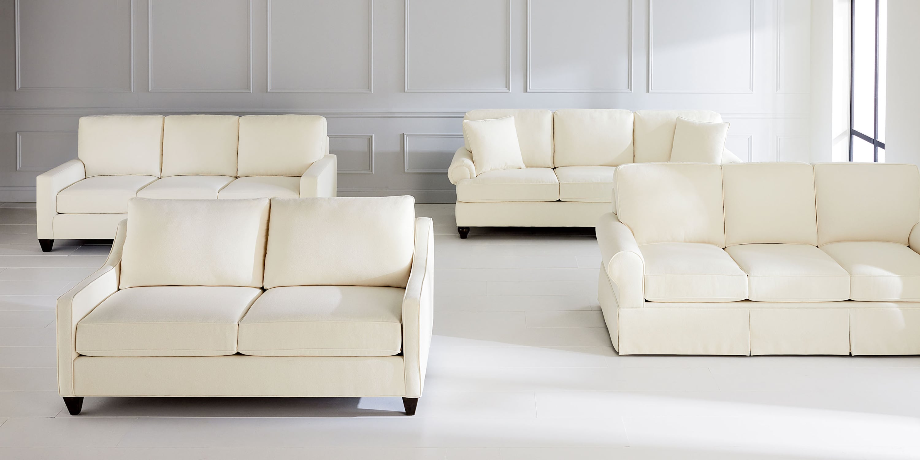 True Custom® Slope Arm Sofa Bassett