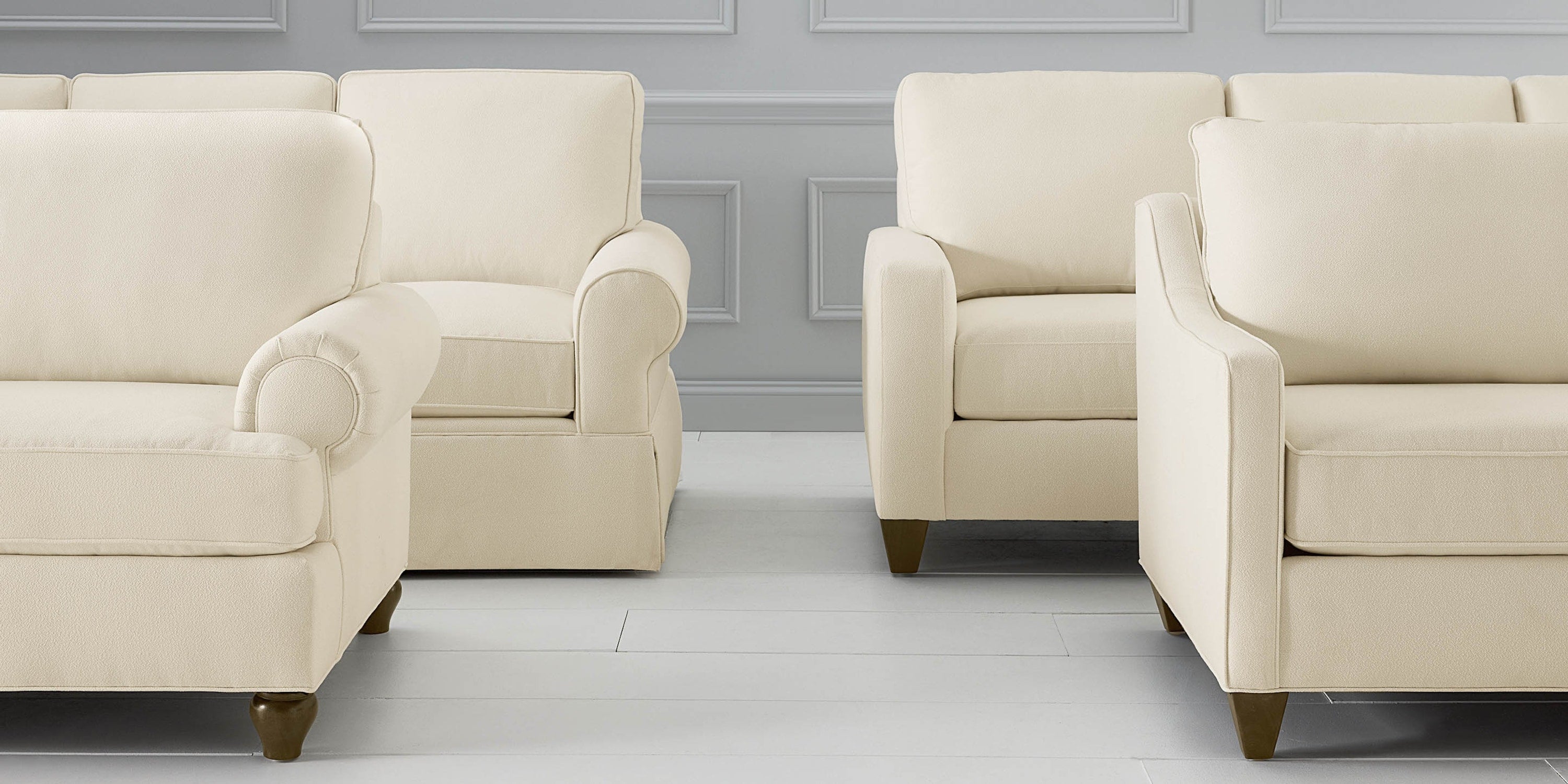 True Custom® Large Track Arm Loveseat Bassett