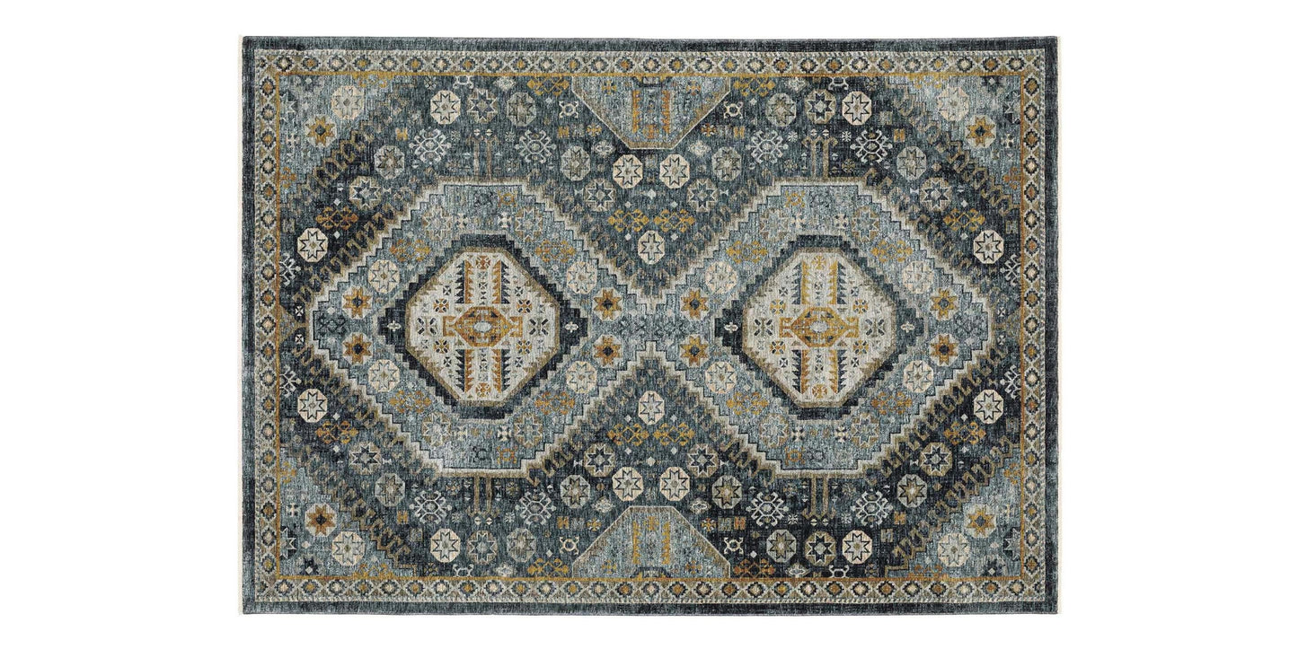 Charleston Navy Medallion Rug Bassett
