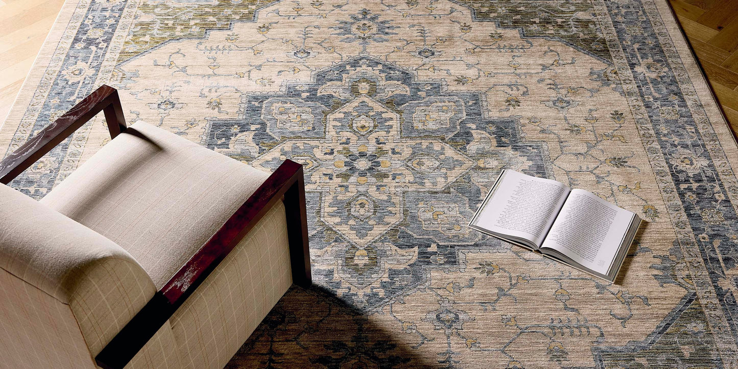 Charleston Blue Rug Bassett