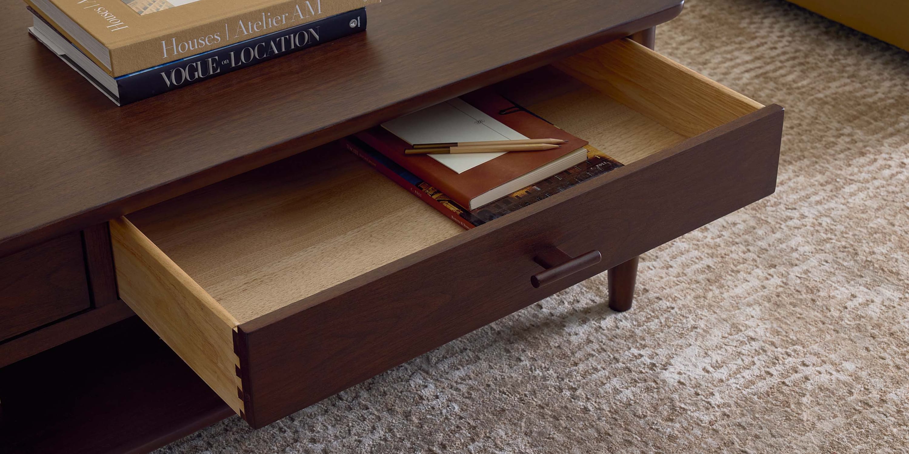 Copenhagen Rectangular Cocktail Table Bassett