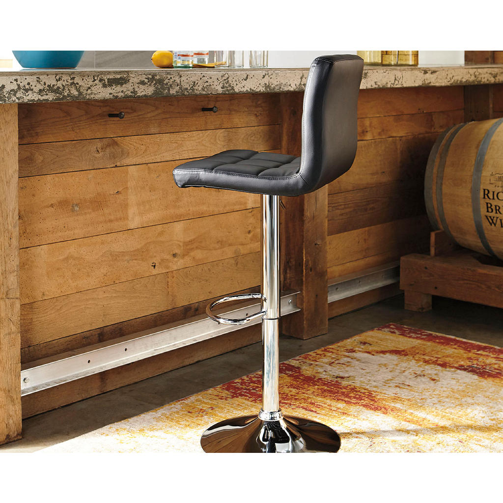 Bellatier Adjustable Height Bar Stool Signature Design by Ashley® Bar Stools