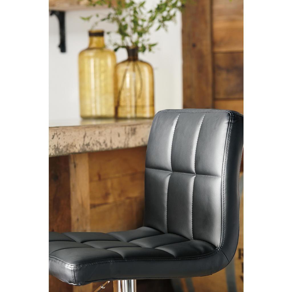 Bellatier Adjustable Stool Set of 2 — Black Signature Design by Ashley® Uncategorized