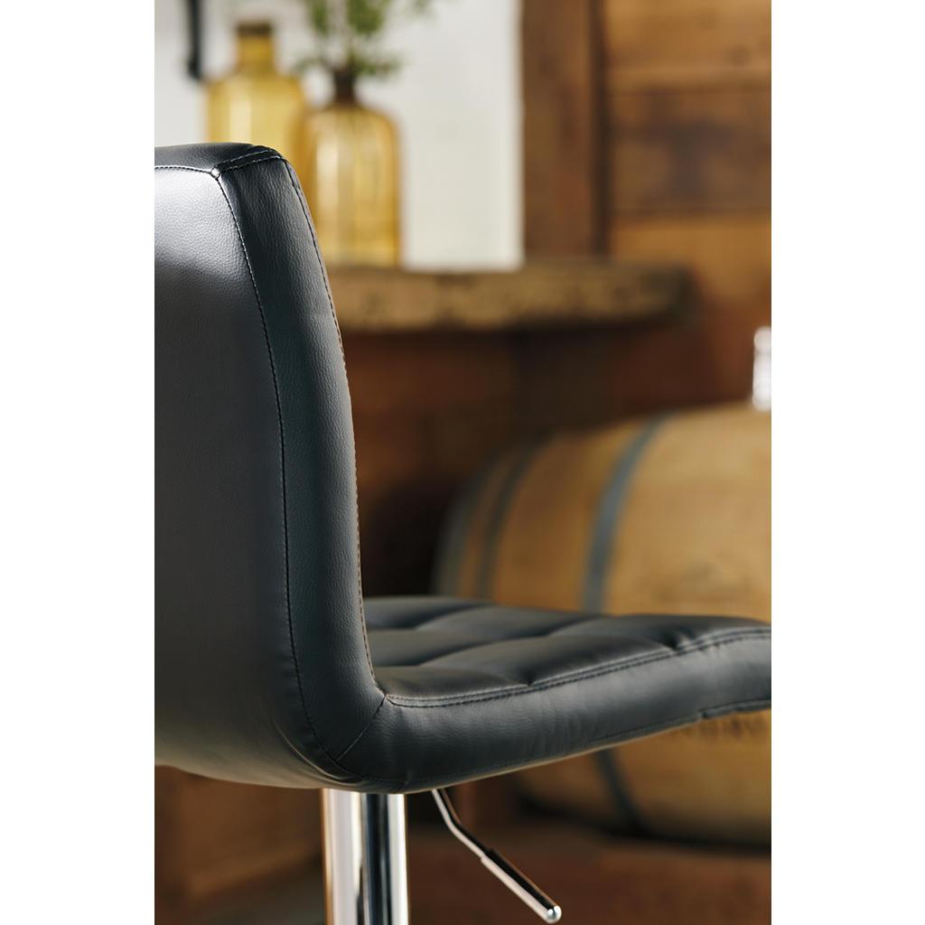 Bellatier Adjustable Stool Set of 2 — Black Signature Design by Ashley® Uncategorized