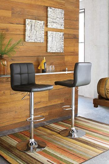 Bellatier Adjustable Stool Set of 2 — Black Signature Design by Ashley® Uncategorized