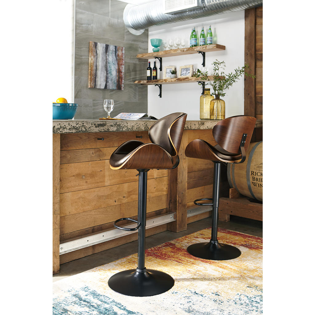 Bellatier Adjustable Height Bar Stool Signature Design by Ashley® Bar Stools