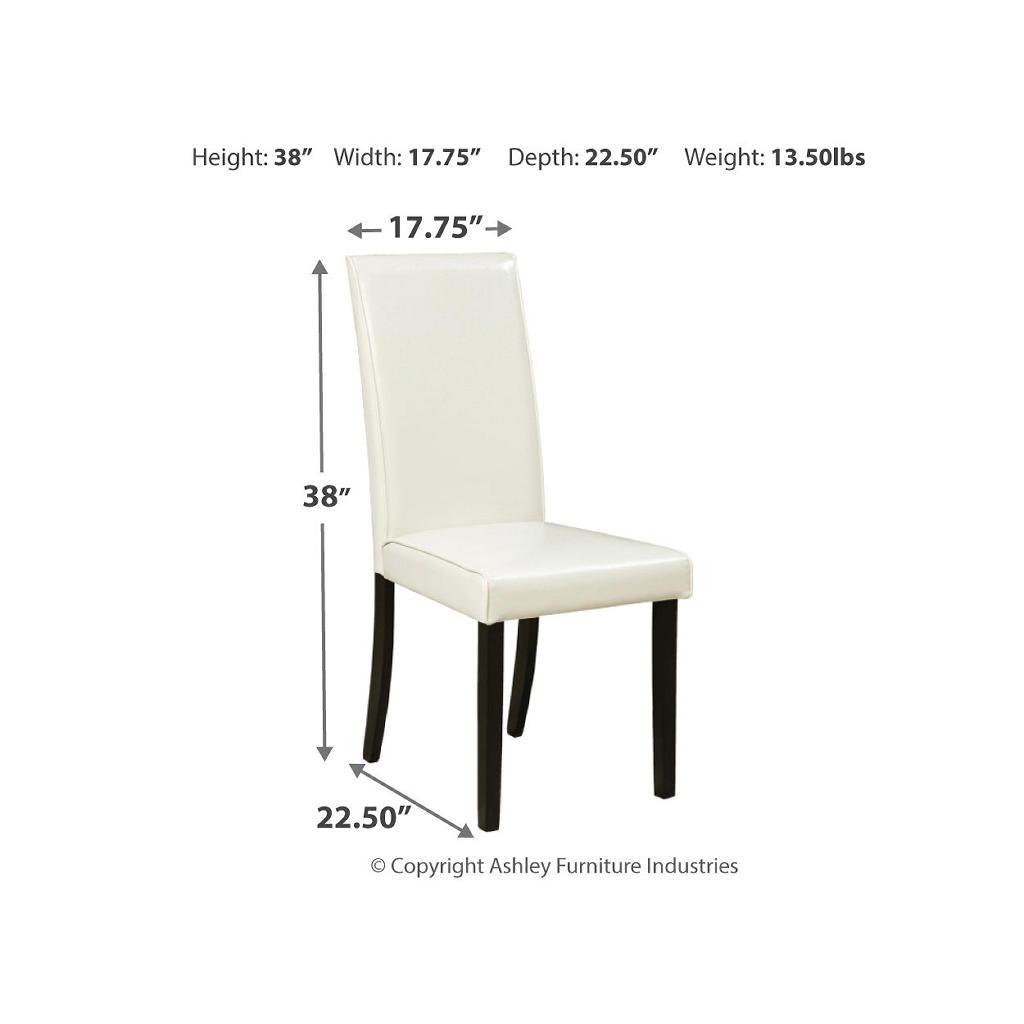 Kimonte Dining Chairs Set of 2 — Ivory Signature Design by Ashley® Uncategorized