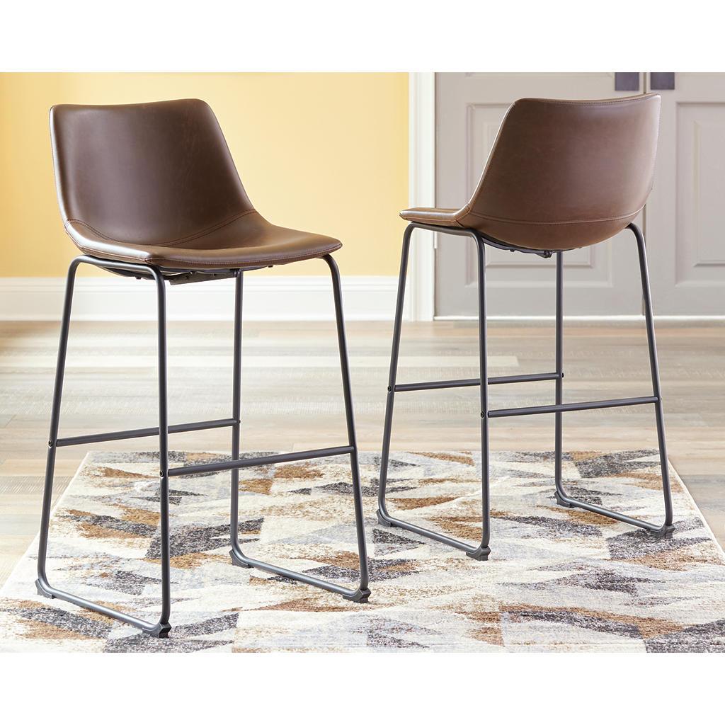 Centiar Pub Bar Stool Set of 2 — Brown Signature Design by Ashley® Uncategorized