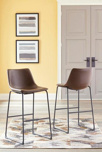 Centiar Pub Bar Stool Set of 2 — Brown Signature Design by Ashley® Uncategorized