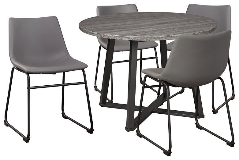 Centiar Dining Table with 4 Chairs