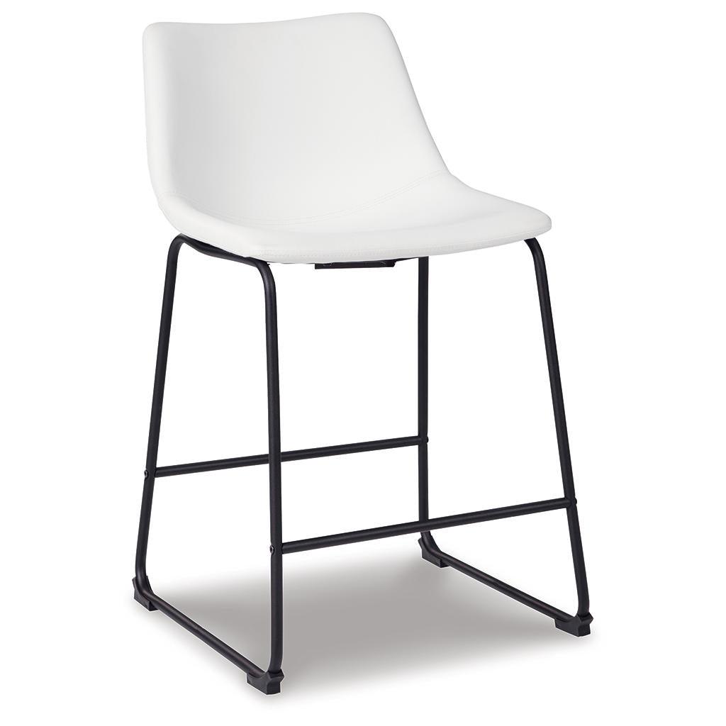 Centiar Counter Bar Stool Set of 2 — White Signature Design by Ashley® Uncategorized