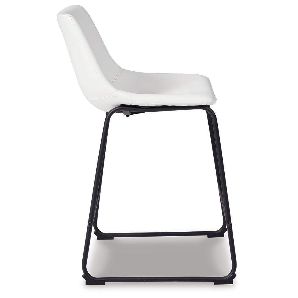Centiar Counter Bar Stool Set of 2 — White Signature Design by Ashley® Uncategorized