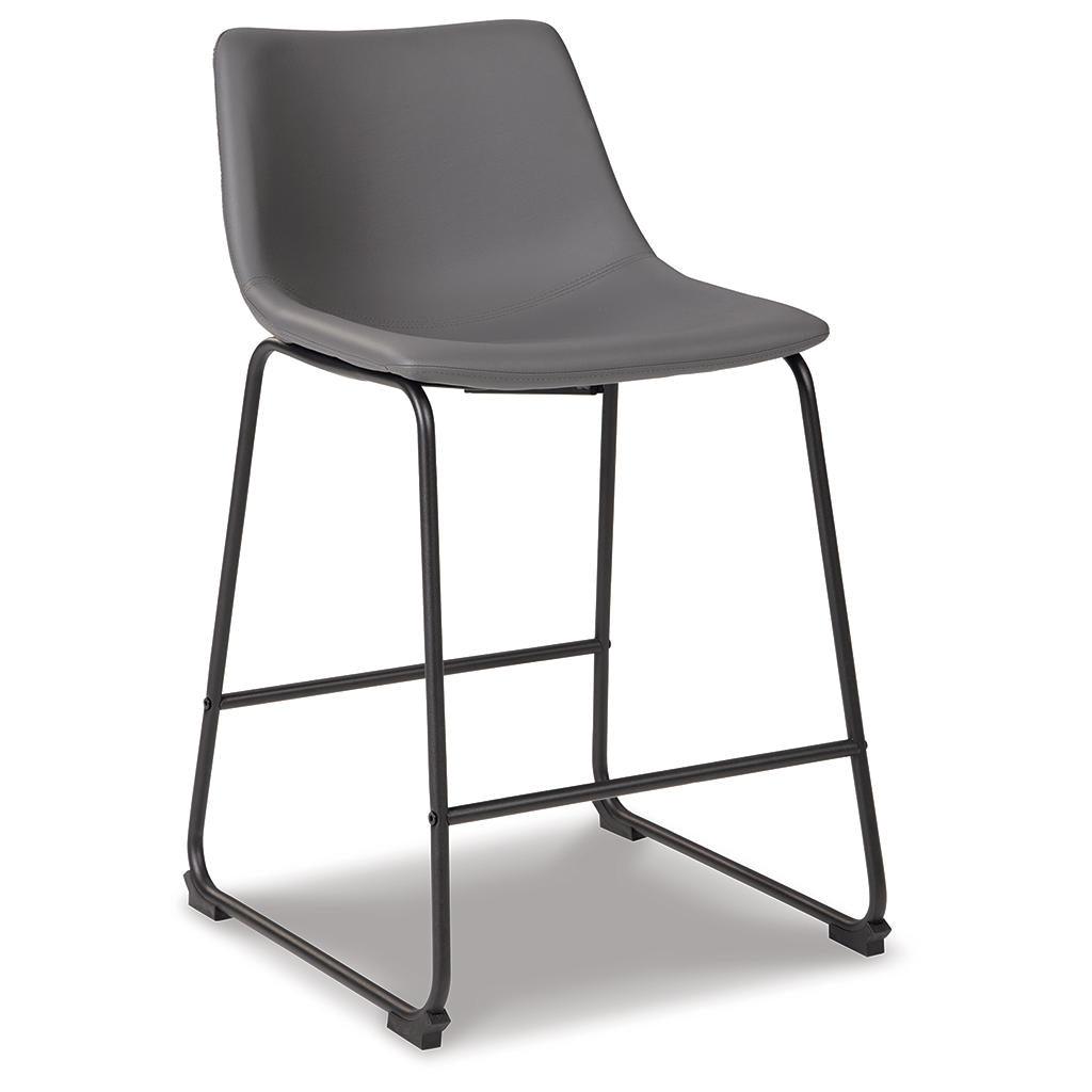 Centiar Counter Bar Stool Set of 2 — Gray Signature Design by Ashley® Uncategorized