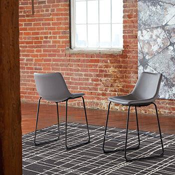 Centiar Counter Bar Stool Set of 2 — Gray Signature Design by Ashley® Uncategorized