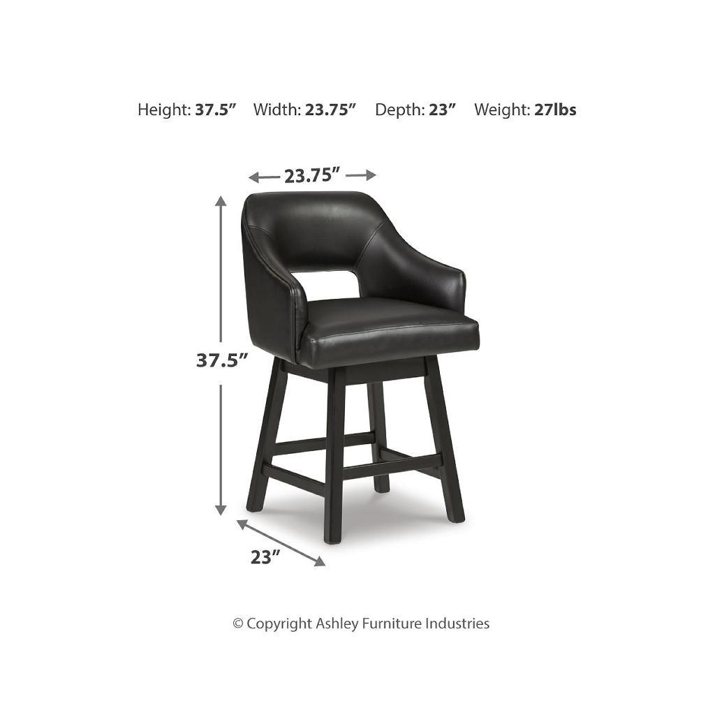 Tallenger Counter Stools — Black, Set of 2 Signature Design by Ashley® Uncategorized
