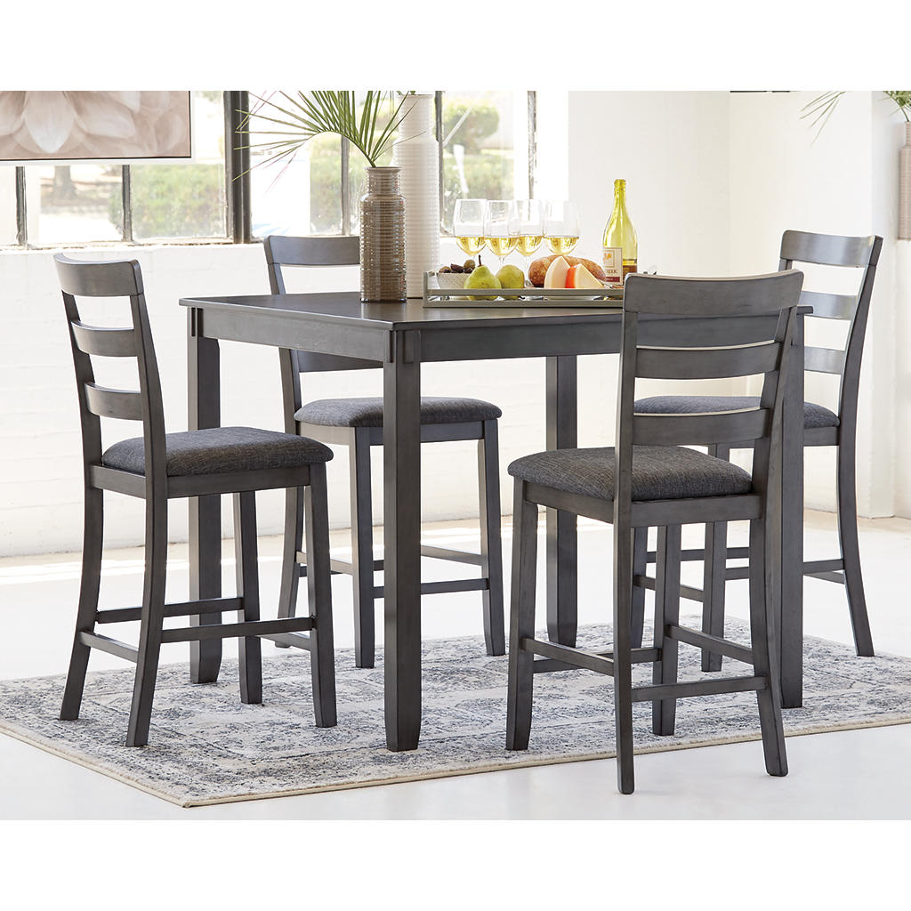 Bridson Counter Height Dining Table and Bar Stools (Set of 5) Signature Design by Ashley® Bar Furniture