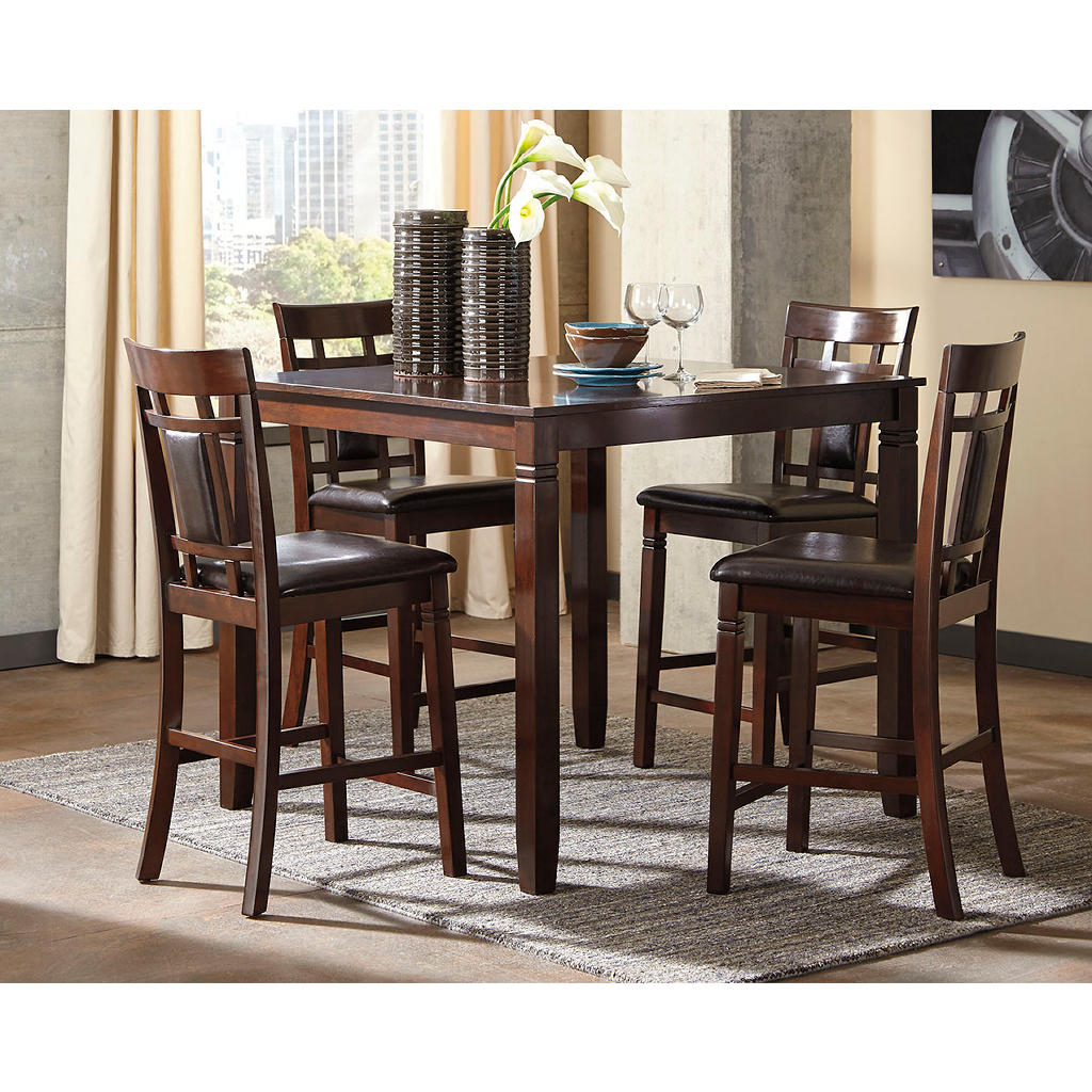 Bennox Counter Height Dining Table and Bar Stools (Set of 5) Signature Design by Ashley® Bar Furniture