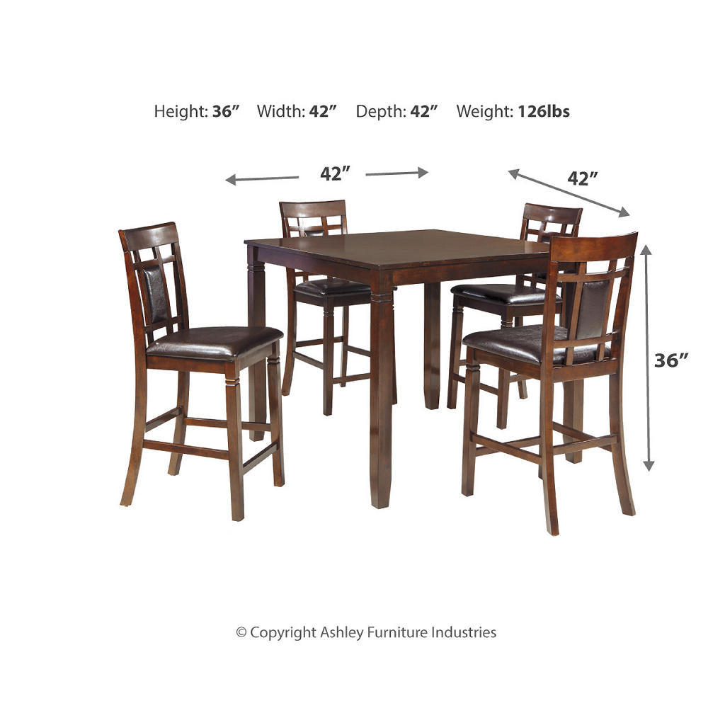 Bennox Counter Height Dining Table and Bar Stools (Set of 5) Signature Design by Ashley® Bar Furniture