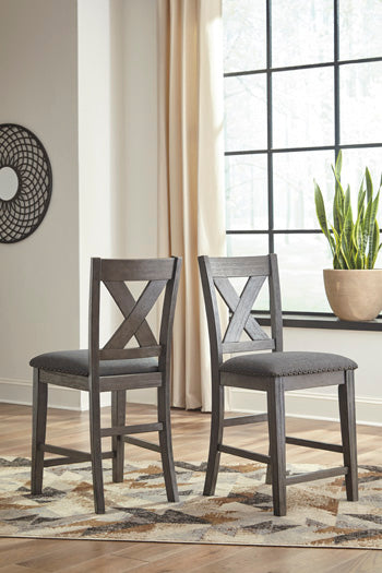 Caitbrook Counter Height Upholstered Bar Stool (Set of 2) Signature Design by Ashley® Uncategorized