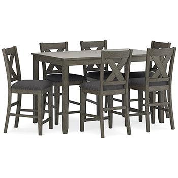 Caitbrook Counter Table and 6 Stools — Set of 7 Signature Design by Ashley® Bar Furniture