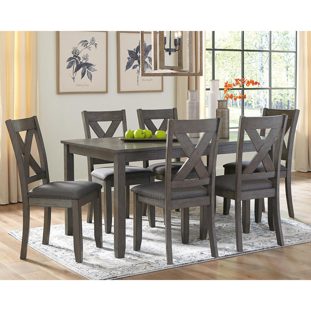 Caitbrook Dining Table and Chairs (Set of 7) Signature Design by Ashley®