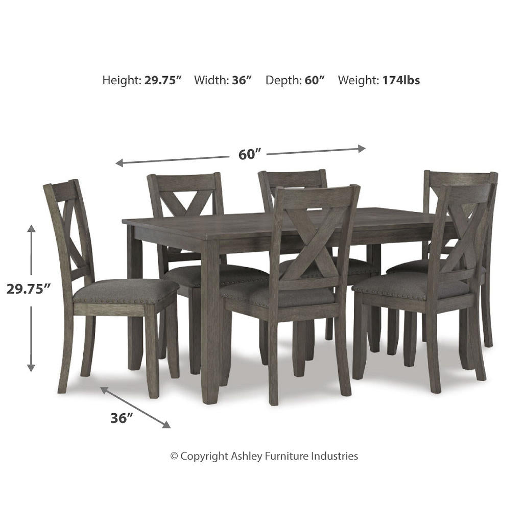 Caitbrook Dining Table and Chairs (Set of 7) Signature Design by Ashley®
