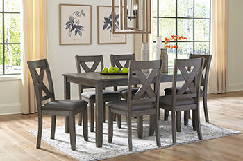 Caitbrook Dining Table and Chairs (Set of 7) Signature Design by Ashley®
