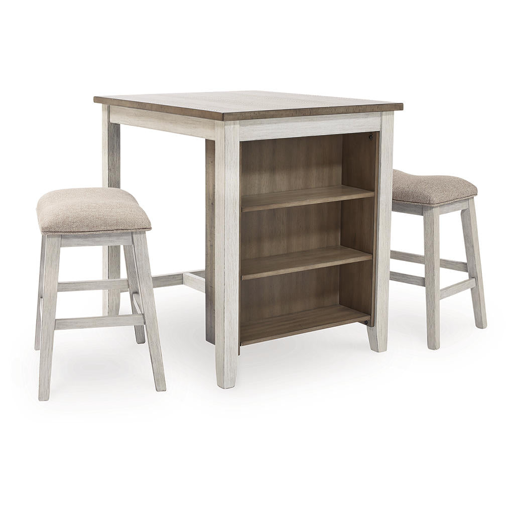 Skempton Counter Height Dining Table and Bar Stools (Set of 3) Signature Design by Ashley® Bar Furniture