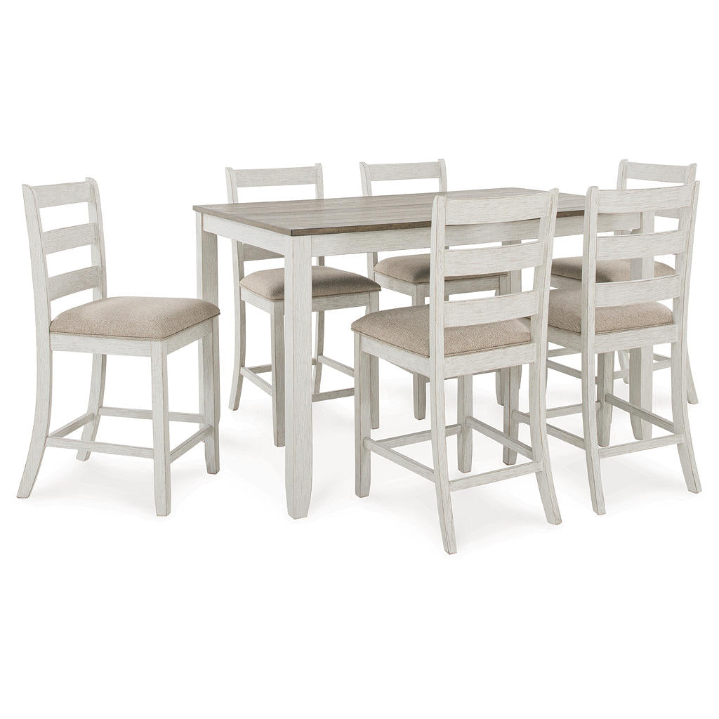 Skempton Counter Height Dining Table and Bar Stools (Set of 7) Signature Design by Ashley® Bar Furniture