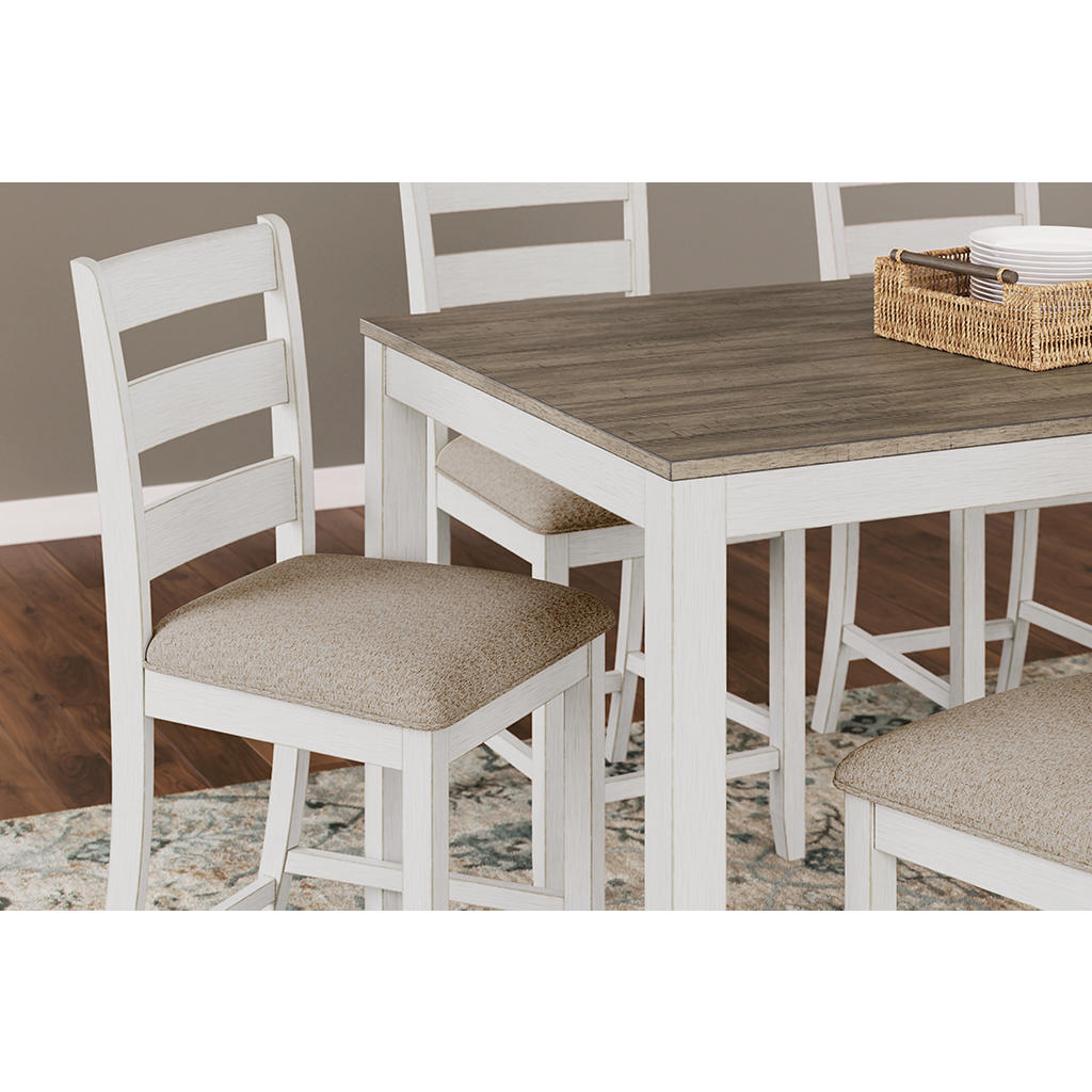 Skempton Counter Height Dining Table and Bar Stools (Set of 7) Signature Design by Ashley® Bar Furniture