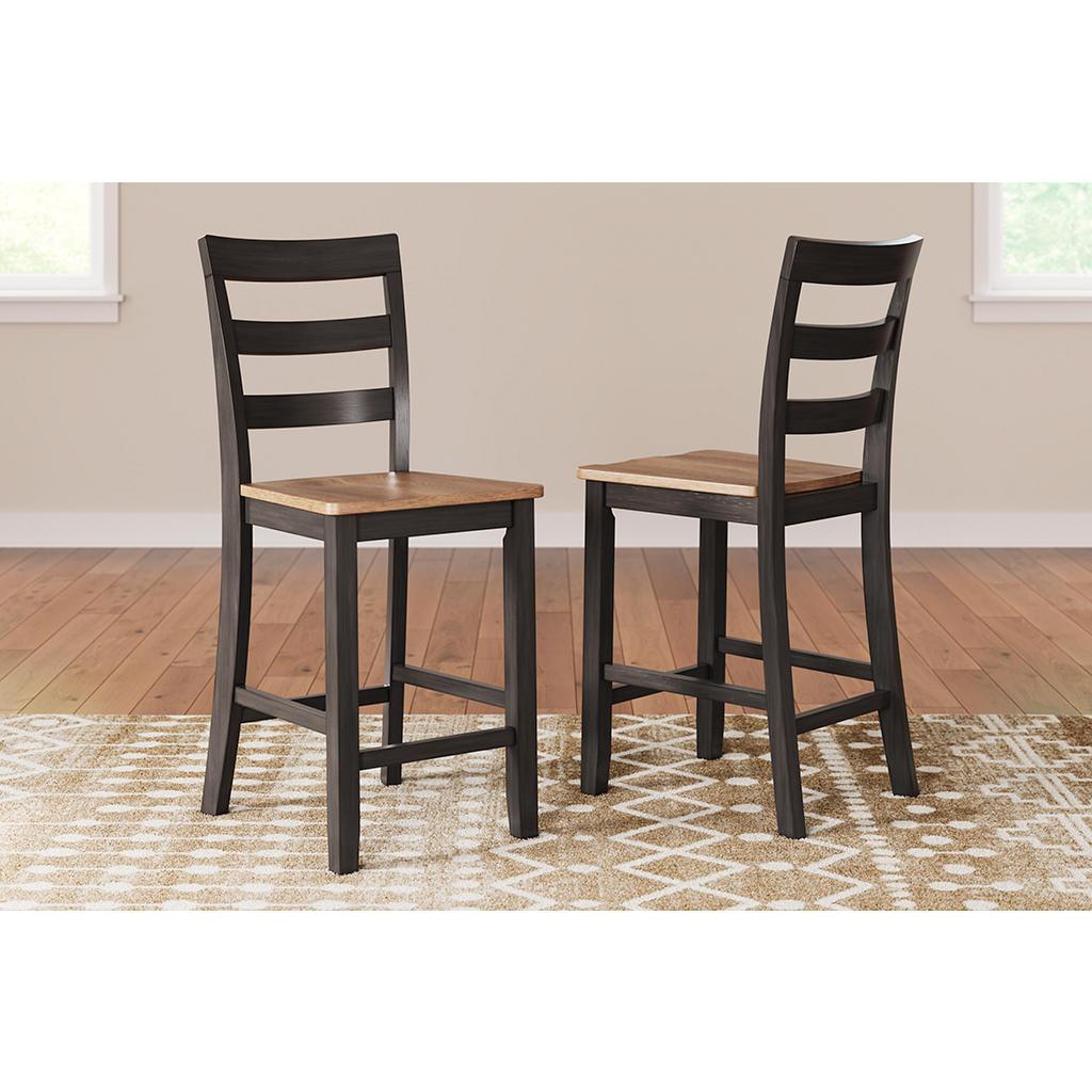 Gesthaven Counter Barstools Set of 2 — Natural/Brown Signature Design by Ashley® Uncategorized