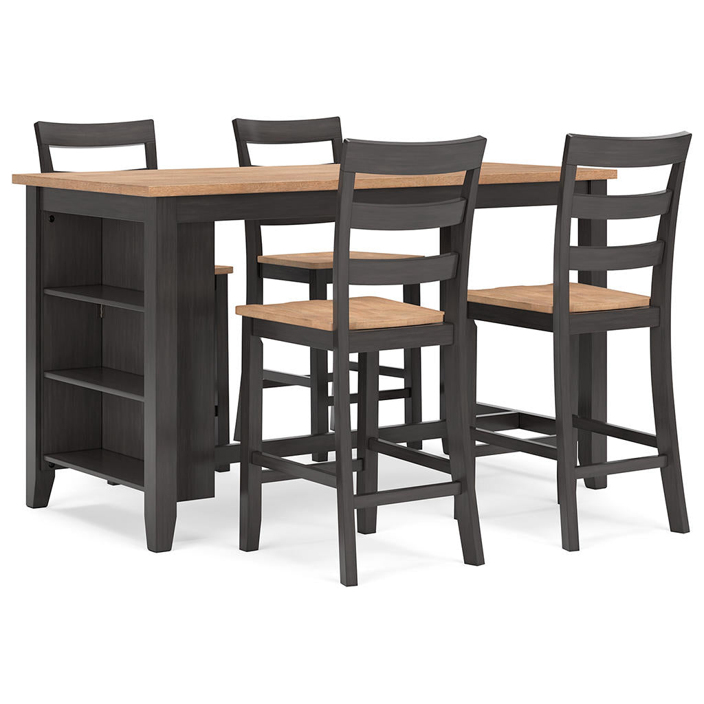Gesthaven Counter Height Dining Table and 4 Barstools Signature Design by Ashley® Uncategorized