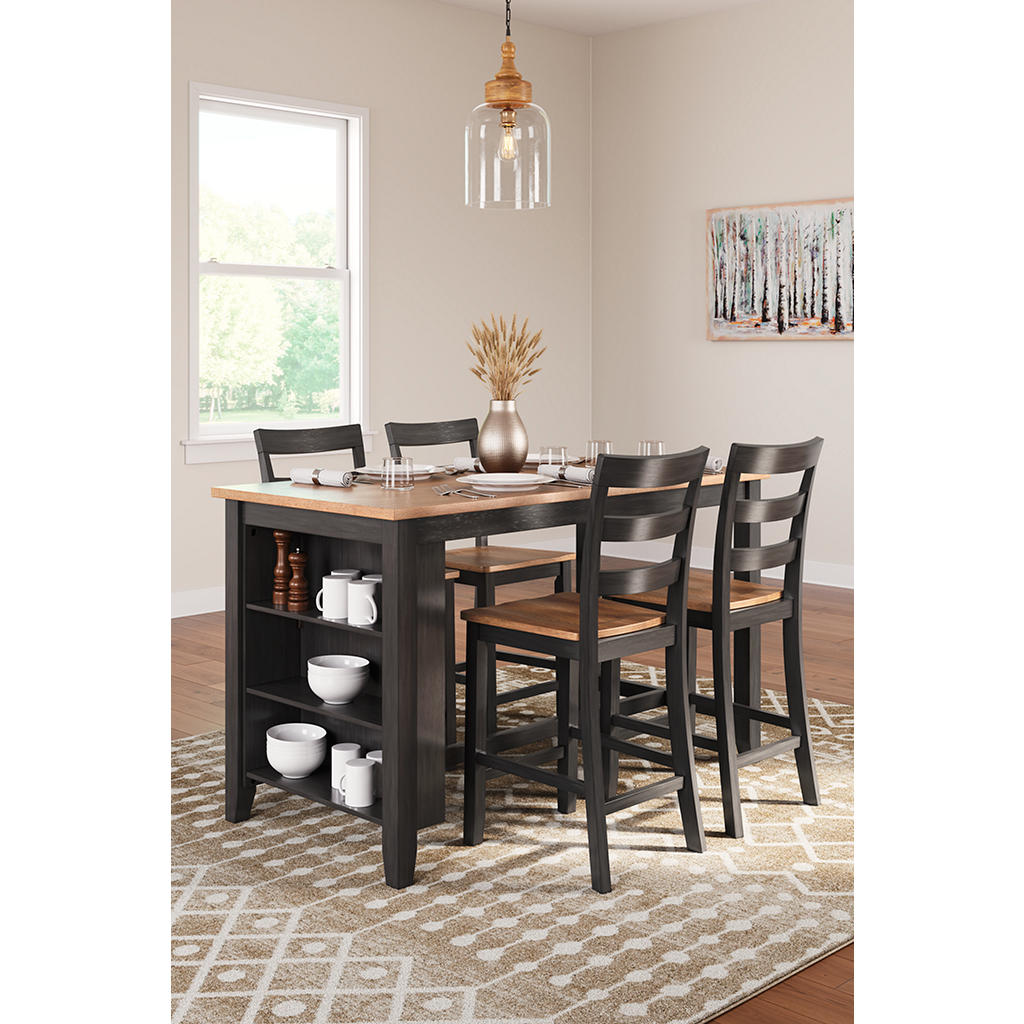 Gesthaven Counter Height Dining Table and 4 Barstools Signature Design by Ashley® Uncategorized