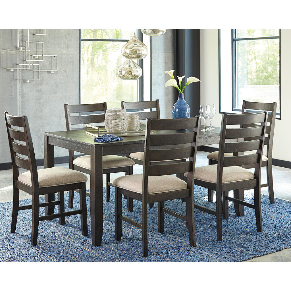 Rokane Dining Table and Chairs (Set of 7) Signature Design by Ashley®