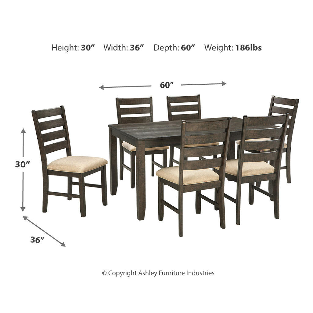 Rokane Dining Table and Chairs (Set of 7) Signature Design by Ashley®