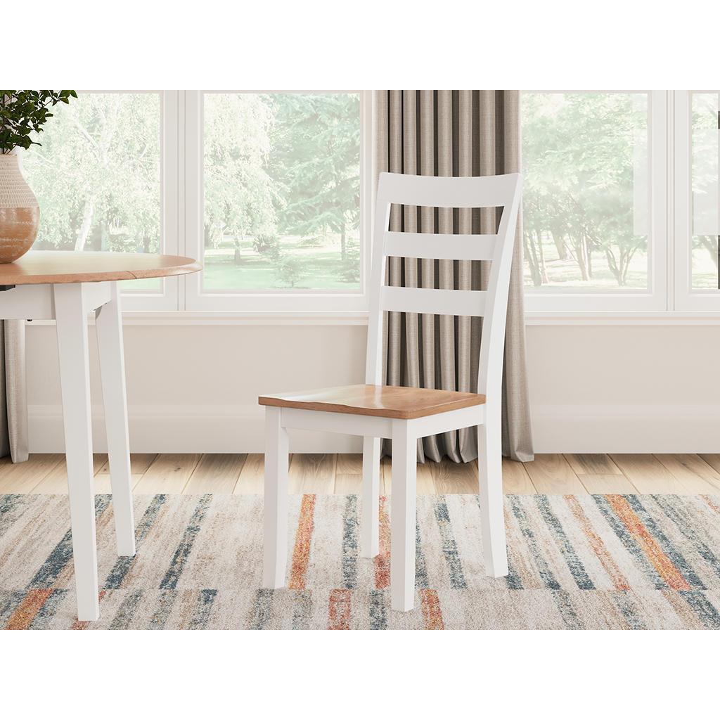 Gesthaven Dining Chairs Set of 2 — Natural/White Signature Design by Ashley® Uncategorized