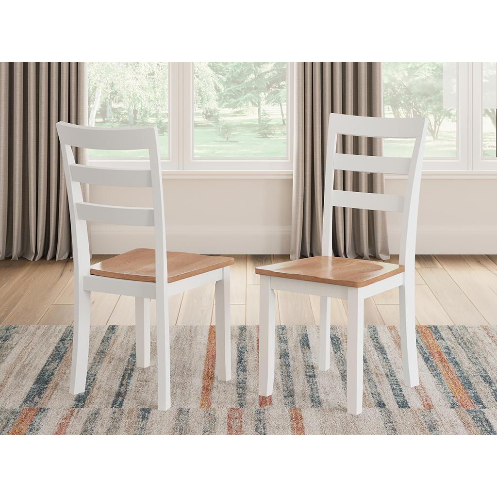 Gesthaven Dining Chairs Set of 2 — Natural/White Signature Design by Ashley® Uncategorized